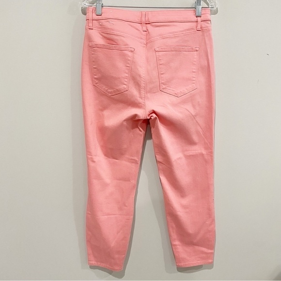 TALBOTS Jegging Crops Solid Pink Coastal Beachy Travel Barbiecore Size 6 - Picture 5 of 11